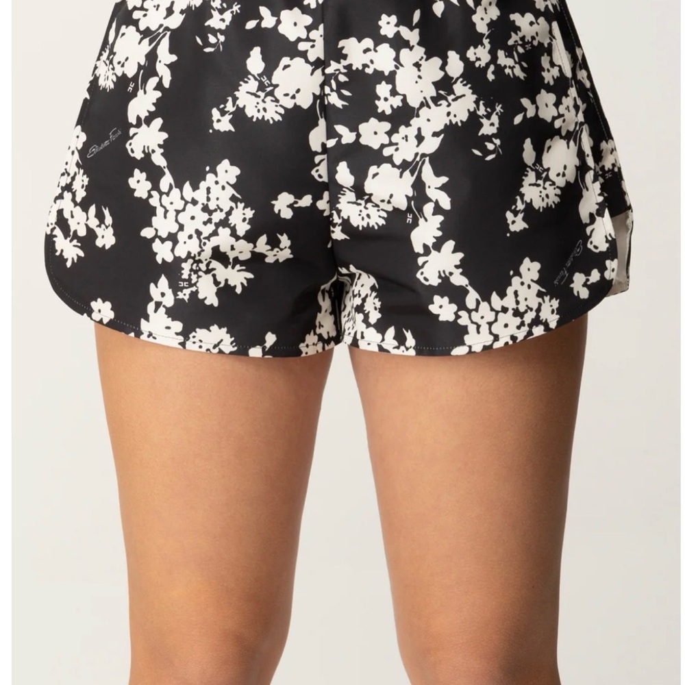 Black & White Floral Women’s Pajama Shorts